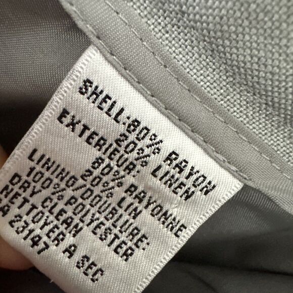 Talbots Women’s Trousers Pants Vintage Career Gray Pant Straight Legs Sz 12 - Picture 9 of 13